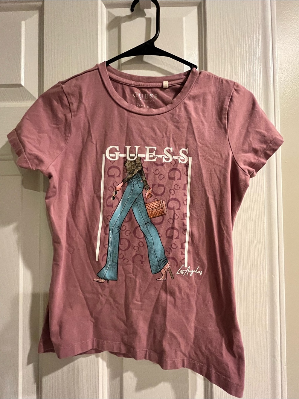 GUESS Rose Graphic Short-Sleeve Logo Tee